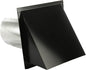 FAMCO Galvanized Steel Hooded Wall Vent with Screen, Used for Air Intake, Air Supply or Exhaust Applications