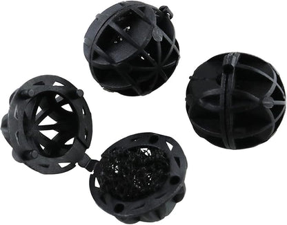 100pcs Bio Balls Filter Media with Sponge Aquarium Filter Media Tank Bio Balls, for Fish Tank, Aquarium, Pond Filter Media