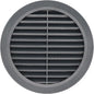 Graphite/Gray 5" Inch Round Ventilation Grille with Insect mesh. (Duct 5Ø / Grille 6Ø) Ventilation Applications. Indoor and Outdoor Vent Cover. Available 3 Sizes / 4 Colors.