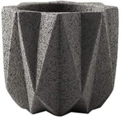 Outdoor Succulent Plantpot Cactus Plant Container Cement Flowerpot Container Modern Simple Planter Flower Vase Meat Plant Cement Container Concrete Flower Plant (Gray1 13cm*11.5cm) (Gray1 11cm*9.5cm)