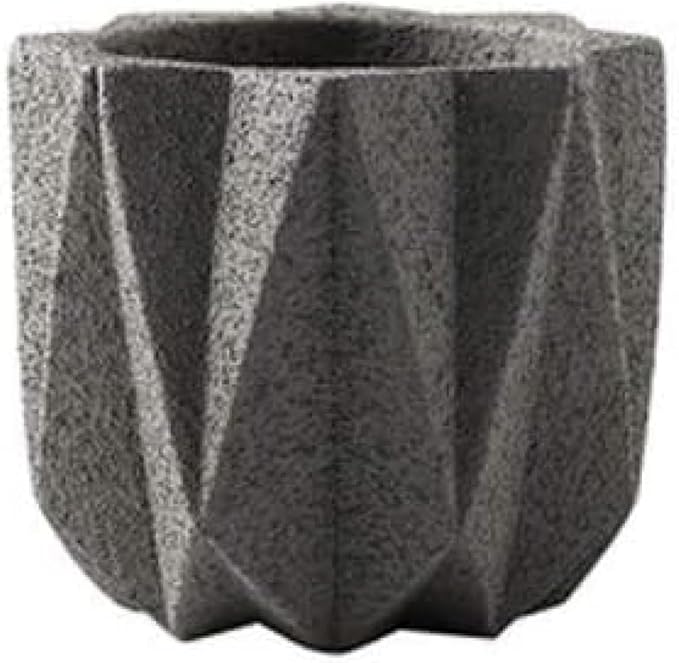 Outdoor Succulent Plantpot Cactus Plant Container Cement Flowerpot Container Modern Simple Planter Flower Vase Meat Plant Cement Container Concrete Flower Plant (Gray1 13cm*11.5cm) (Gray1 13cm*11.5cm)