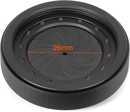 Adjustable Iris Aperture Diaphragm M30 to M37 Iris Aperture Diaphragm Adapter Optical Diaphragm 1.5-26mm Lens Module Adapter Ring PVS-14 PSV14 Optics (M30toM37)