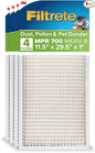 Filtrete 11.5x29.5x1 AC Furnace Air Filter, MERV 8, MPR 700, Tough on Pollen, Easy on Airflow, 3-Month Pleated 1-Inch Electrostatic Air Cleaning Filter, 4-Pack (Actual Size 11.19 x 29.19 x 0.81 in)