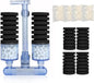 UPETTOOLS Aquarium Biochemical Sponge Filter (15-55 Gallon) - Ultra-Quiet Air Pump, Double Head, Bio Foam & Ceramic Media, Ideal for Saltwater/Freshwater Tanks