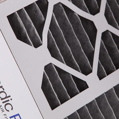 Nordic Pure 20x25x5 (Actual Size: 19 7/8 x 24 7/8 x 4 3/8) Honeywell Replacement Air Filters MERV 10 Plus Carbon 2 Pack