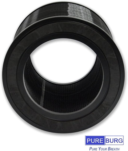 PUREBURG Replacement Filter Compatible with AirExpect & AirExtend Air Purifiers JL-AP-TB01,2-Pack H13 HEPA 3-Stage Filtration Activated Carbon 2-in-1