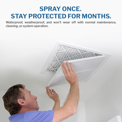 PermaSafe HVAC Solutions, Antimicrobial Air Filter Treatment, Odor Inhibitor, and Indoor Air Quality Enhancer & Protectant