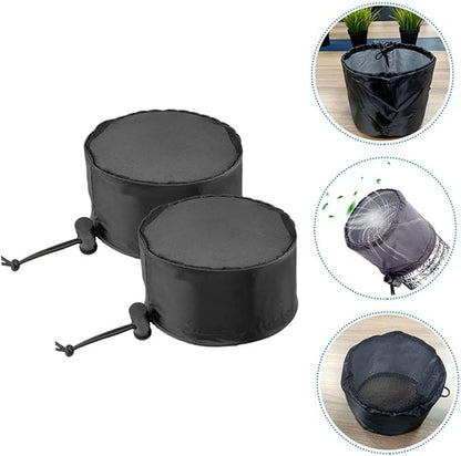 Yardwe 2pcs Grow Tent Vent Covers Durable Oxford Cloth Filter Shields with Elastic Drawstring for Plant Tent Ventilation Medium