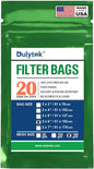 Dulytek Premium Nylon 20 Pcs Filter Bags, 160 Micron, 2" x 6", Double-Stitching, Zero Blowouts, Made in the USA