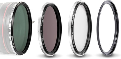 NiSi 67mm Swift VND Mist Kit - True Colour 1-5 & 4 Aperture Variable ND + ND16 Filter + Black Mist Diffusion Effect + Adapter Ring