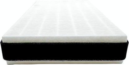 Nispira F1 C01 T02 HEPA Replacement Filter for 3M Filtrete Room Air Purifier FAP-C01-F1, FAP-T02-F1, FAP-C01BA-G1, FAP-T02WA-G1, FAP-ST02W, FAP-ST02N. 12 in. x 6.75 in. Part FAPF-F1-A. 4 Pack