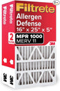 Filtrete 16x25x5 AC Furnace Air Filter, MPR 1000, MERV 11, Fits Lennox Devices, Allergen Defense, Electrostatic Air Cleaning Filter, 2-Pack (Actual Size 15.63x24.74x4.31 in)