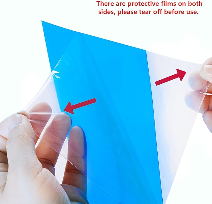 Lystaii 9pcs Gel Light Filter Color Correction Colored Overlays Transparent Color Film Lighting Gel Filter Plastic Sheets Correction 11.7 by 8.3 Inches for Film, Video, Photo, Stage (Blue)