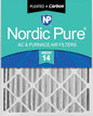 Nordic Pure 18x24x4 (Actual Size: 17 1/2 x 23 3/8 x 3 5/8) Pleated Air Filters MERV 14 Plus Carbon 1 Pack