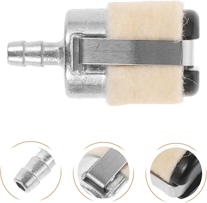 10Pcs Fuel Filter Replacement for 52/58 Chainsaw and Grass Trimmer, Gasoline Fuel Filtering Tool, Compatible Outdoor Power Equipment Accessory