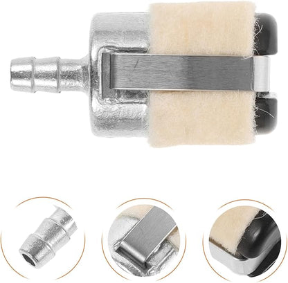 10Pcs Fuel Filter Replacement for 52/58 Chainsaw and Grass Trimmer, Gasoline Fuel Filtering Tool, Compatible Outdoor Power Equipment Accessory