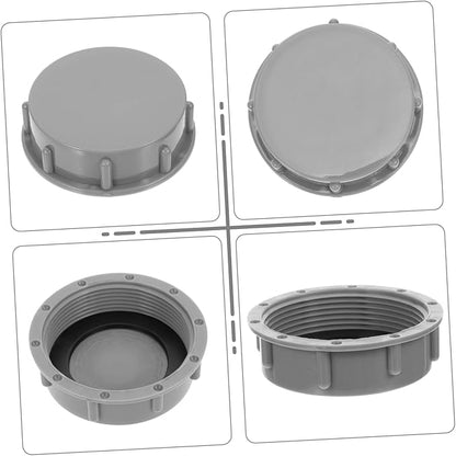 DOITOOL 18pcs Pp Pipe Caps for Drainage Caps for Waste Processing Easy Installation Grey Color for Bathroom Kitchen Use