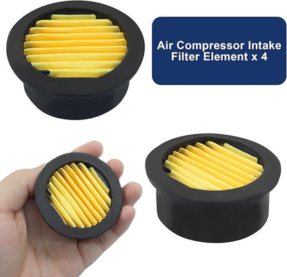 2 Pcs Air Compressor Silencer, 3/8 Inch Thread Intake Filter Muffler, 16 mm Air Compressor Silencer Filter for Generators and Blowers