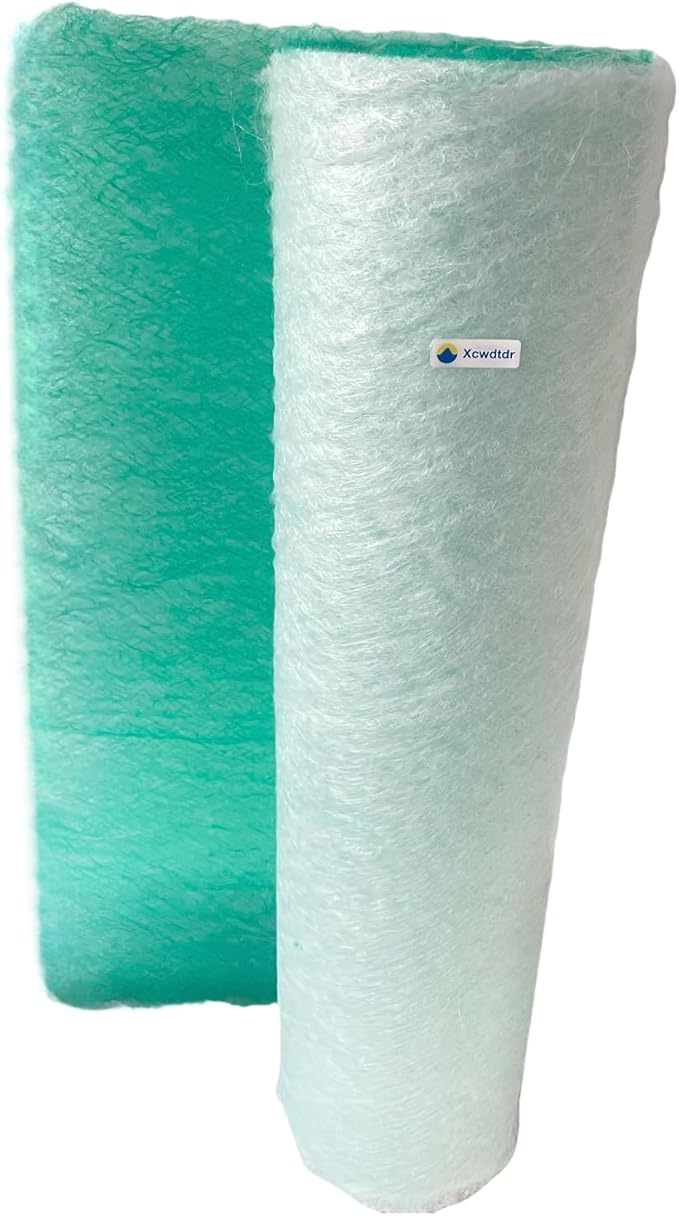 Paint Booth Exhaust Filter Roll 39.4’’ x 65.6ft, 2.4inch Thick Spray Booth Filter