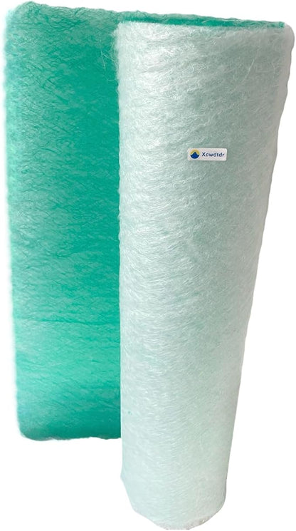 Paint Booth Exhaust Filter Roll 39.4’’ x 65.6ft, 2.4inch Thick Spray Booth Filter