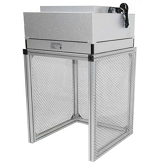 220V Vertical Laminar Dust Free Workshop with HEPA Filter, 23.62"×23.62" Aluminum Air Flow Clean Bench, Multi-Wing Centrifugal Fan, for Phone Repair Workshop, Laboratory Use