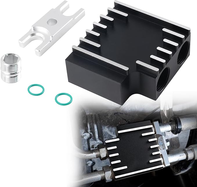 Thermal Bypass Valve Upgrade with Billet Filter Coupler Fit for 2019-2024 Ram 6.7L Cummins Diesel with 68RFE or Aisin AS69RC Transmission