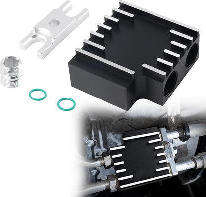 Thermal Bypass Valve Upgrade with Billet Filter Coupler Fit for 2019-2024 Ram 6.7L Cummins Diesel with 68RFE or Aisin AS69RC Transmission