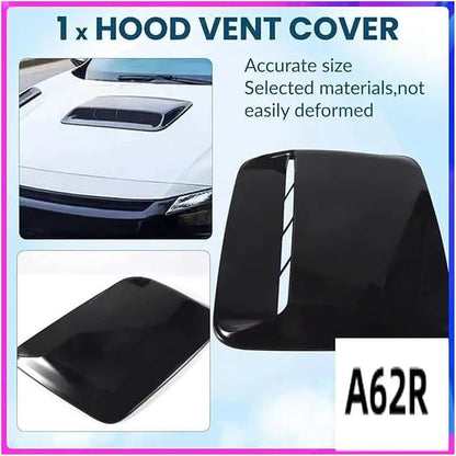 Car Universal Hood Vent Air Outlet Cover Compatible For Infiniti Compatible For Mazda And Tesla Hood Scoop Air Flow Intake Vent Cover