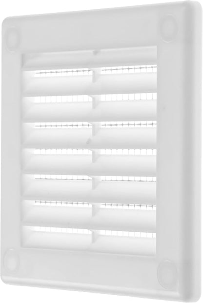 Vent Systems 3" x 3" (Opening Dimensions) Black Plastic Soffit Vent Cover - Durable Flat Square Air Vent Grille with Mesh Screen - Weather Resistant Ventilation Grill Wall & Ceiling Indoor & Outdoor