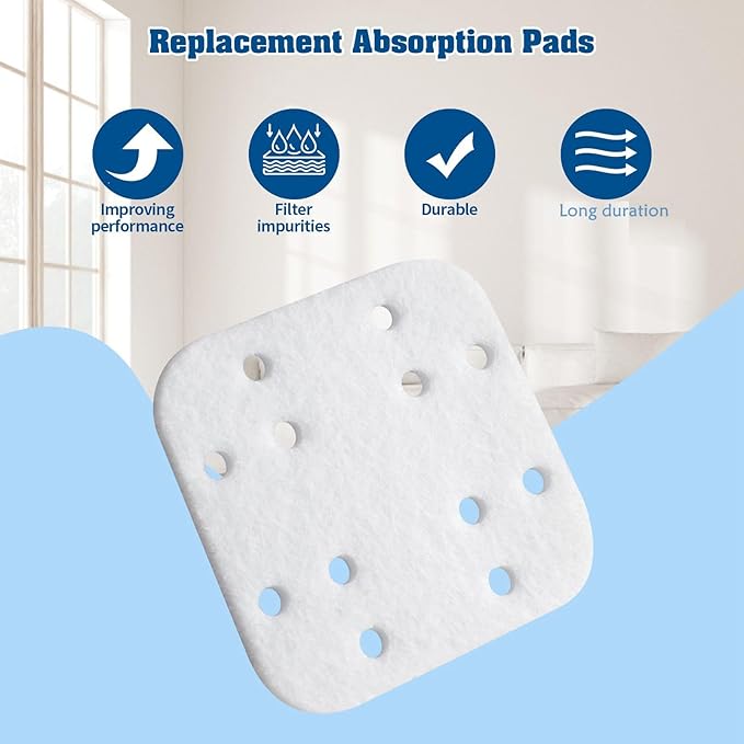 36-Pack Mineral Absorption Pads Compatible with LEVOIT Humidifier Replacement Filter Compatible with LV600S,LV600HH,OasisMist450S