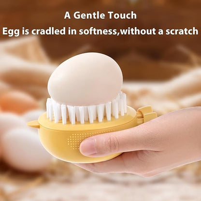 Egg Washer Cleaner for Fresh Eggs, Universal Egg Wash and Brush Scrubber for Cleaning Eggshell,Cute Chicken Coop Essentials, 1pcs