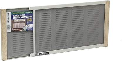 Frost King AWS1207SP WB Marvin Ventilators with Screens, 10" High, Fits 21-37" Wide, White