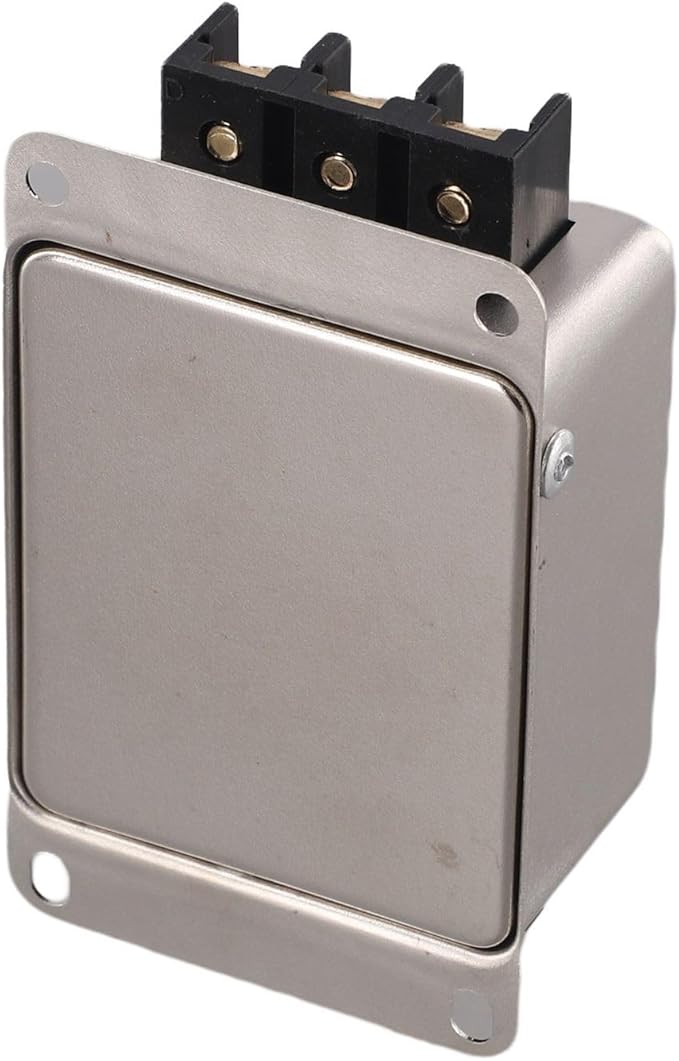 Single-Phase Two-Stage Power Supply Filter for Industrial Equipment — Conducted Noise Suppressor, Compact Chassis Mount, Alloy Housing, 250V, 3A/6A/10A/20A(20A)
