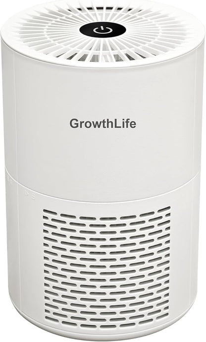 Small Desk Purifier 3-in-1 Filters Personal Air Purifier for Desk One-Button Operation for Dust Smoke Odors Quiet for Office Bedroom Hotel White (Product Dimensions 4.8 x 4.8x 7.2 inch)