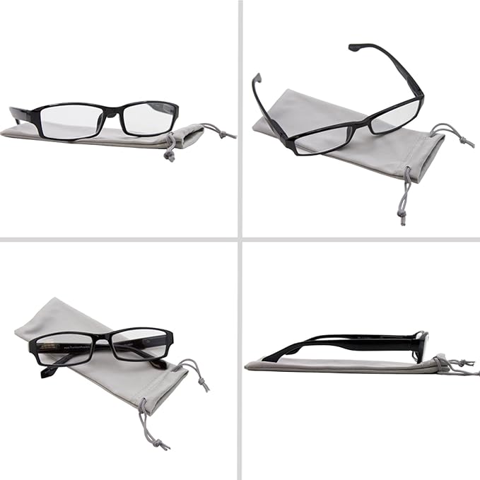 TruVision Readers Reading Glasses, Comfort Spring Hinges for Men and Women, 9501HP