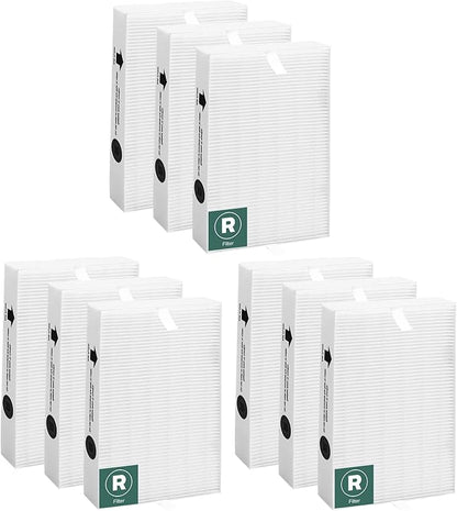 HPA300 HEPA Filter R Replacement for Honeywell HPA300 HPA200 HPA100 HPA090 Series Air Purifier, Compatible with HRF-R3 & HRF-R2 & HRF-R1, 9-Pack by APPLIANCEMATES