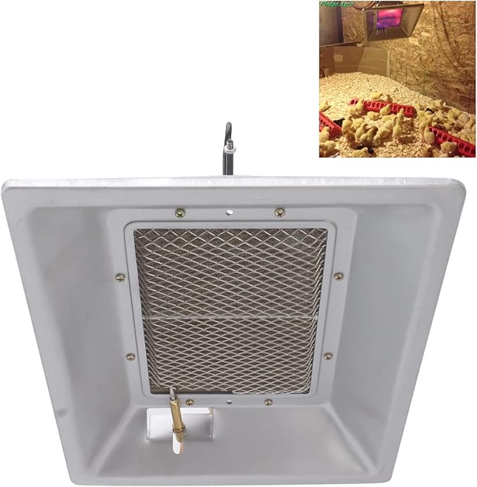 Chick Gas Brooder Heater,Chicken Coop Heater,Manual Infrared Ceramics Catalytic Heating Incubation Equipment for Poultry Coop Duck Piglet House