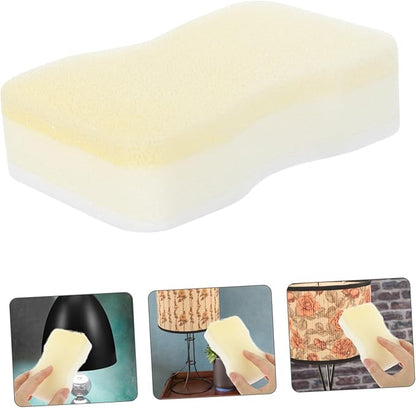 15pcs Reusable Dry Cleaning Sponge for Lamp Shade Cleaner Sponges for Soot and Pet Hair for Curtains and Artworks White Small Waist Design
