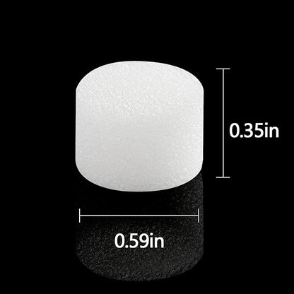 Boao 48 Pieces Nebulizer Filters Replacement Air Filter Sponge for Compressor System Accessories, Round White Sponge Air Filter Replacement, Cool Mist Device