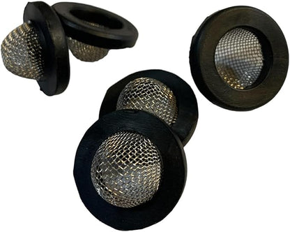 5-Pack Inlet Filter Strainer Screens with 3/4" Hose Size Grommet Seal for Pressure Washer Garden Hose Hookups & Washing Machine Intake Filtration