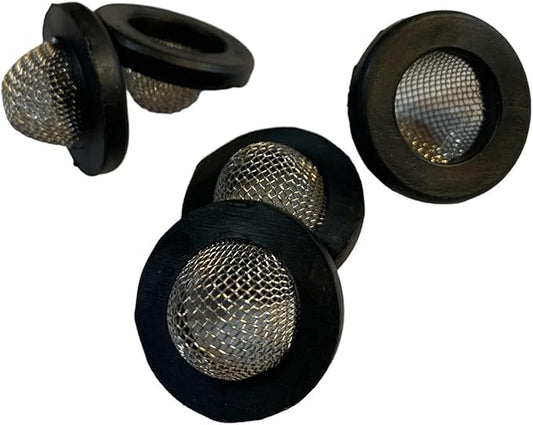 5-Pack Inlet Filter Strainer Screens with 3/4" Hose Size Grommet Seal for Pressure Washer Garden Hose Hookups & Washing Machine Intake Filtration