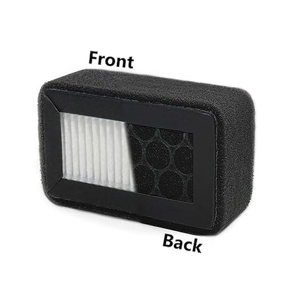 2 Pack HEPA 13 Activated Carbon Air Filter for Bamboo Lab X1/X1C/P1P/P1S 3D Printers - Replacement Filter for VOCs, PM2.5, Ultrafine Particles & Odors