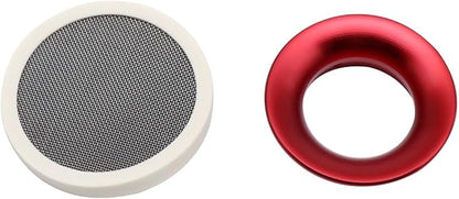Carburetor 50mm Air Filter Cleaner Velocity Stack Modified Intake with Sponge Filter Steel Mesh Washable Resuable for PWK21-30mm PE Short Fast Intake Suggest for Small Displacement (Red New,50mm)