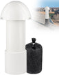3 Inch Vent Stack Pipe Filter,Sewer Vent Filter Septic Tank Roof Vent Filters Cap for PVC Plastic Pipes Plumbing Air Exhaust,Vents Stack Filters Remove Outdoor Septic and Sewer Odors,with Mushroom Cap