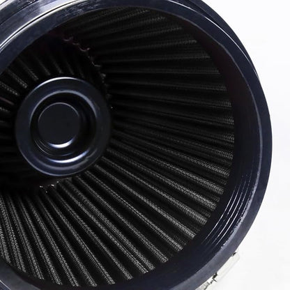 Universal 6" 152mm igh-Flow Air Filter, Reusable Cone Cold Air Intake, High Performance, Washable, Clamp-On Car High Flow Air Kit, Flange Diameter: 6 Inch, Filter Height: 7 Inch, Red