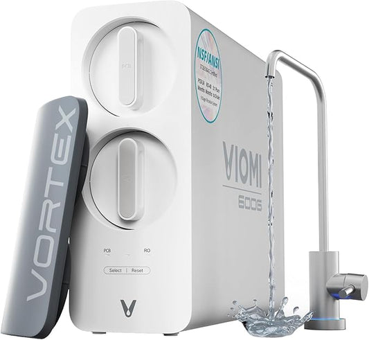 VIOMI® RO Water Filtration System,TDS PFOS&PFOA Reduction, 9 Stage Reverse Osmosis Water Filter, 600GPD, NSF/ANSI 372&53&42 Certified, Tankless Reverse Osmosis System Under Sink with Faucet