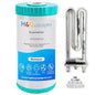 H&G Lifestyles 10" x 4.5 Water Descaler, Anti Scale Phosphate Filter Saltless Water Softener,Replacement Cartridge, Compatible with 84637, WPX5BB97P, PC10, 355214-45, 355215-45, WP10BB97P, WP5BB97P