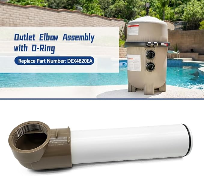 DEX4820EA Outlet Elbow Assembly with O-Ring Fit for DE4820 Filter