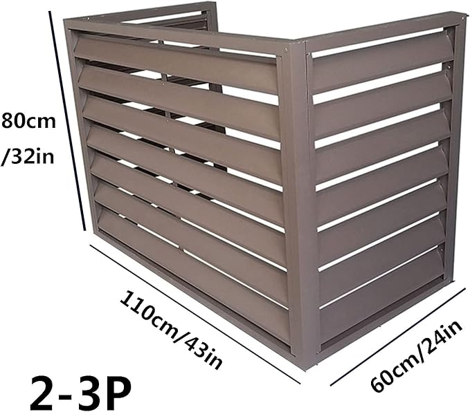 Outdoor air conditioning fence, multifunctional air conditioning privacy screen, outdoor air conditioning hidden protective cover, sturdy and durable,easy to install,suitable for gardens and balconies