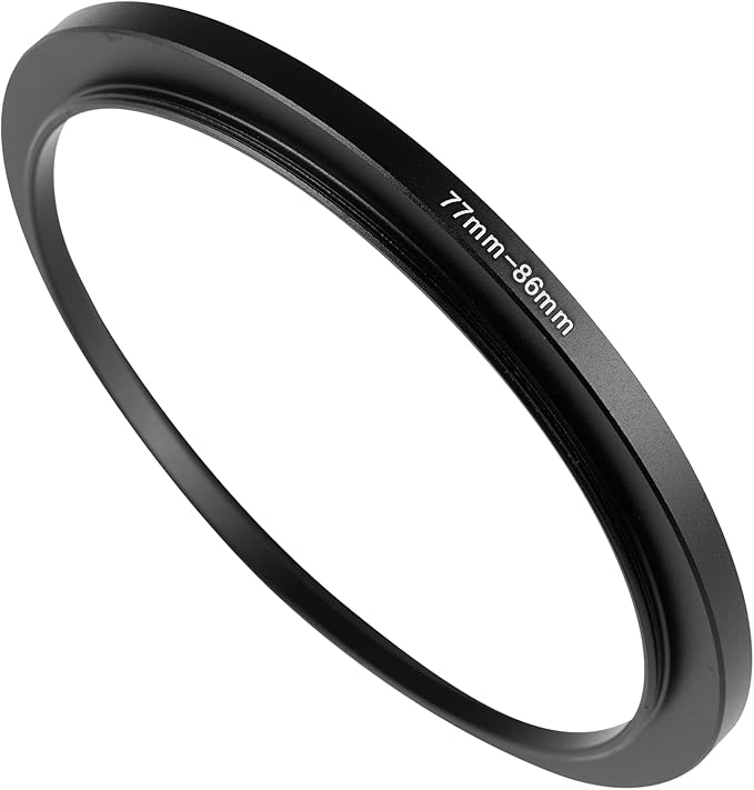 72-86mm Metal Step-Up/Down Ring Adapter Compatible with Mirrorless Cameras DSLR Lens, UV CPL ND Filter Thread Converter, Black